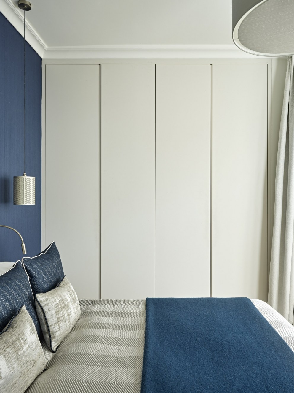 Highbury Home | Principle Bedroom bespoke wardrobe joinery (doors closed) | Interior Designers